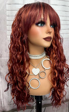 Load image into Gallery viewer, "Abigail Auburn RED”💕Bangs