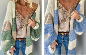 "Color block loose sweater"❤️