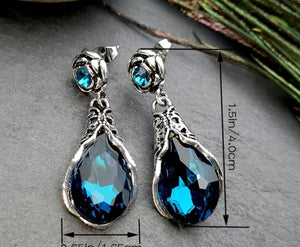 "Crystal drop earrings"💎