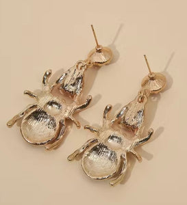 "Crystal spider earrings"🕷