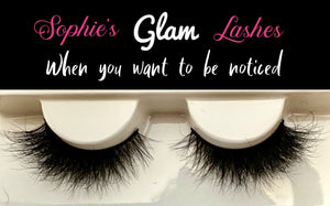 "Sophies Glam lash" Mink lashes ~Full & cat eye